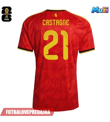 Lacne Muži Futbalové dres Belgicko Timothy Castagne #21 MS 2026 Krátky Rukáv - Domáci